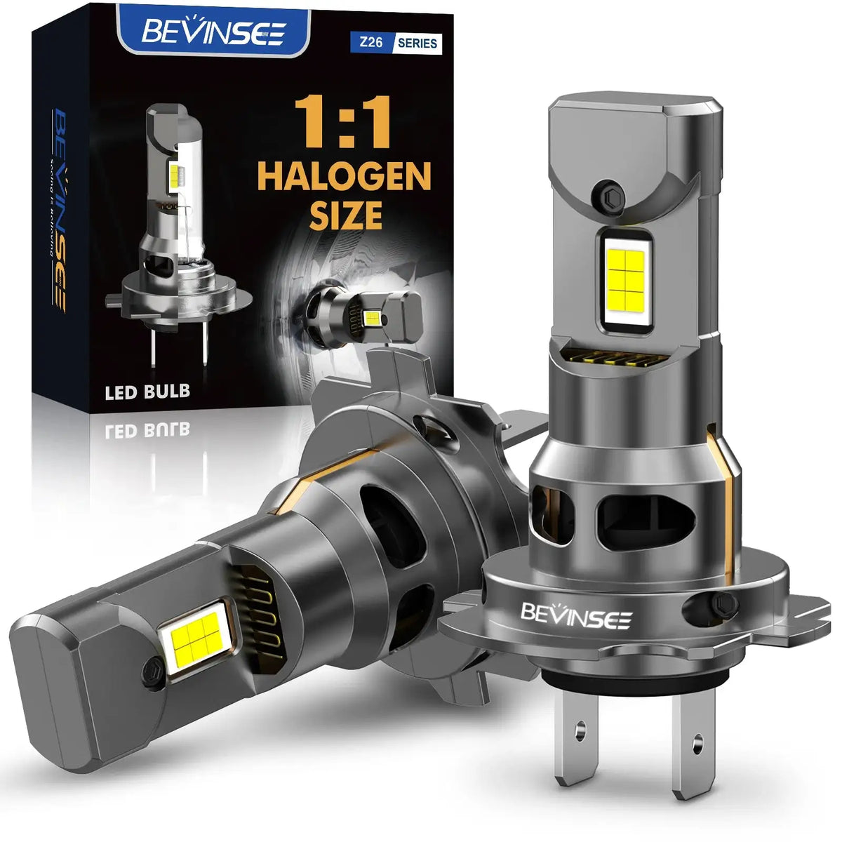 Bevinsee H7 LED Headlights 12000LM 6000K CANbus Direct CHINA