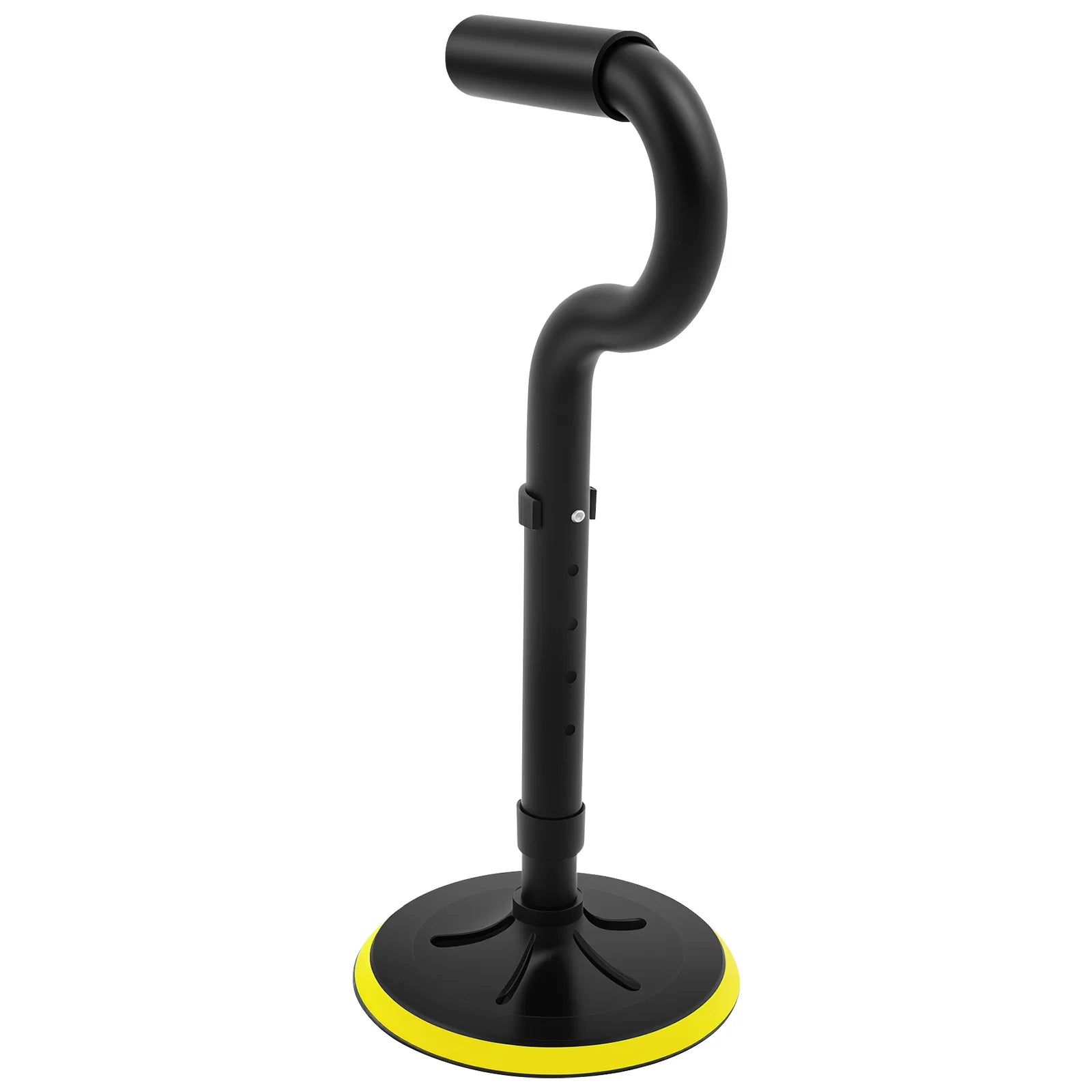 Senior Standing Aid Tool &ndash; Adjustable Height Levels for Enhanced Mobility black Yellow