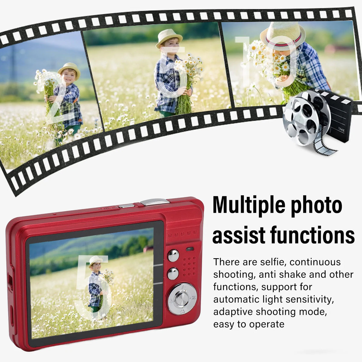 4K 48MP Autofocus Camera with 8X Zoom