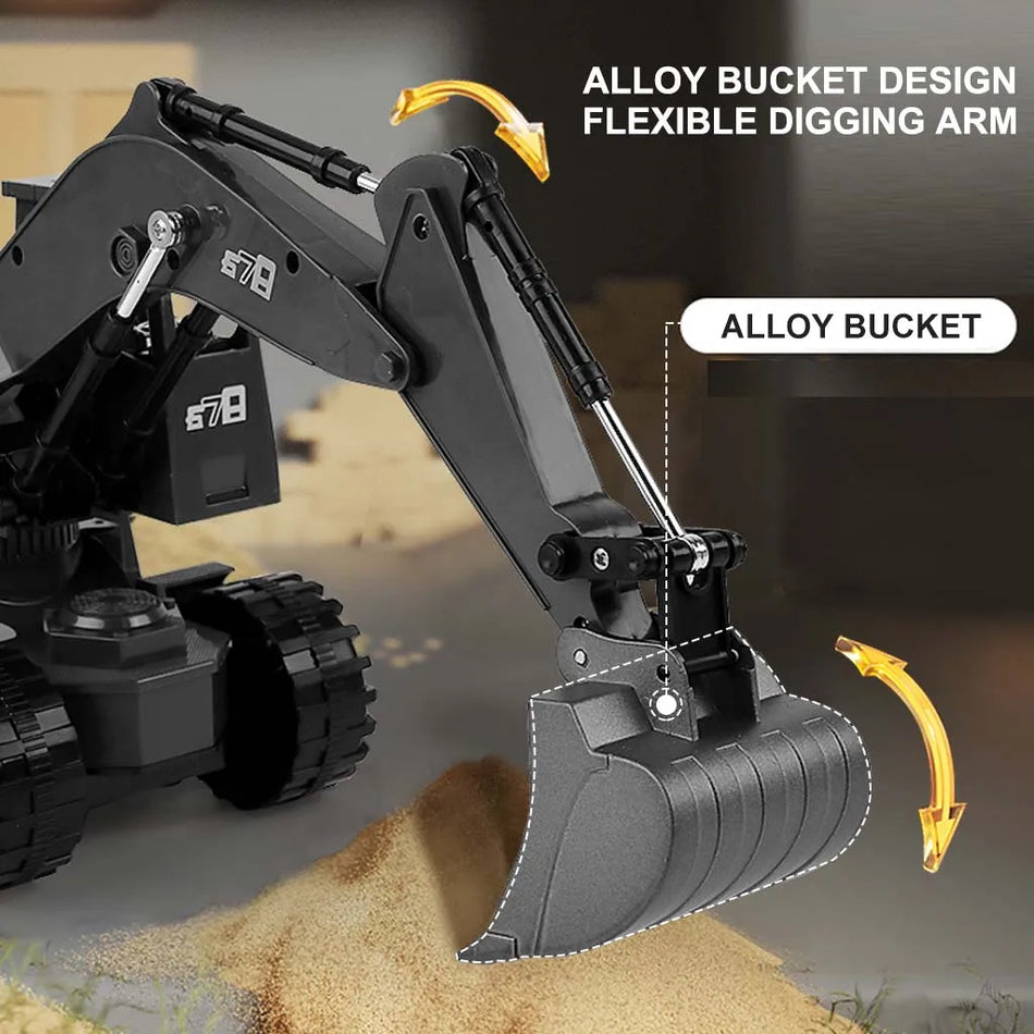 CONUSEA Camion Stivuitor RC Excavator Vehicul cu Telecomandă