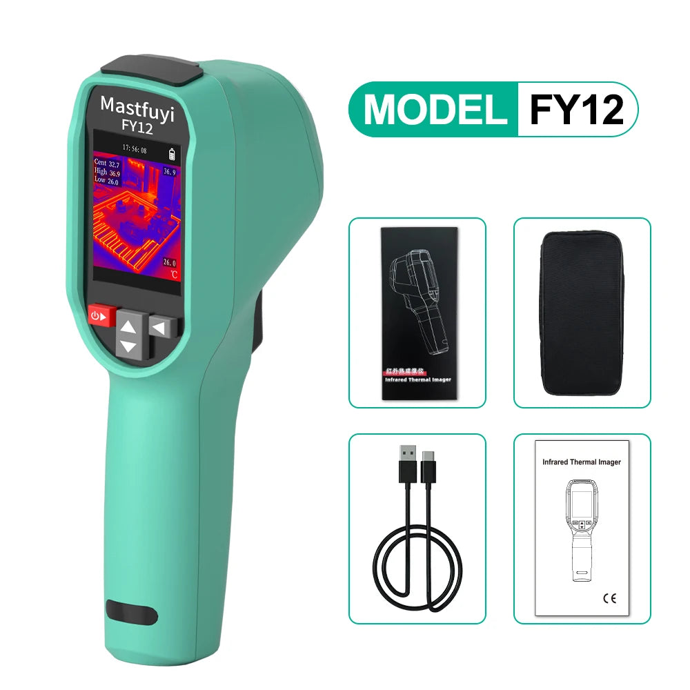 MASTFUYI FY12 Handheld Professional Infrared Thermal Imaging Camera for Industrial and Household Use (-20u2103 to 550u2103) green
