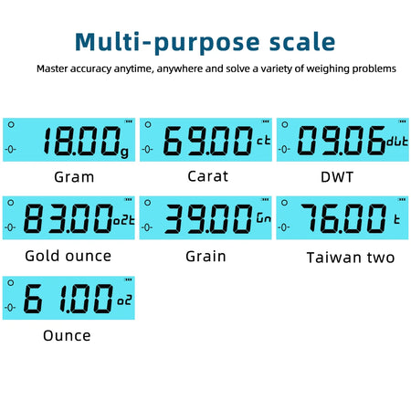 1000g/0.01g Electric Scales &ndash; 0.01g Precision Compact Scale