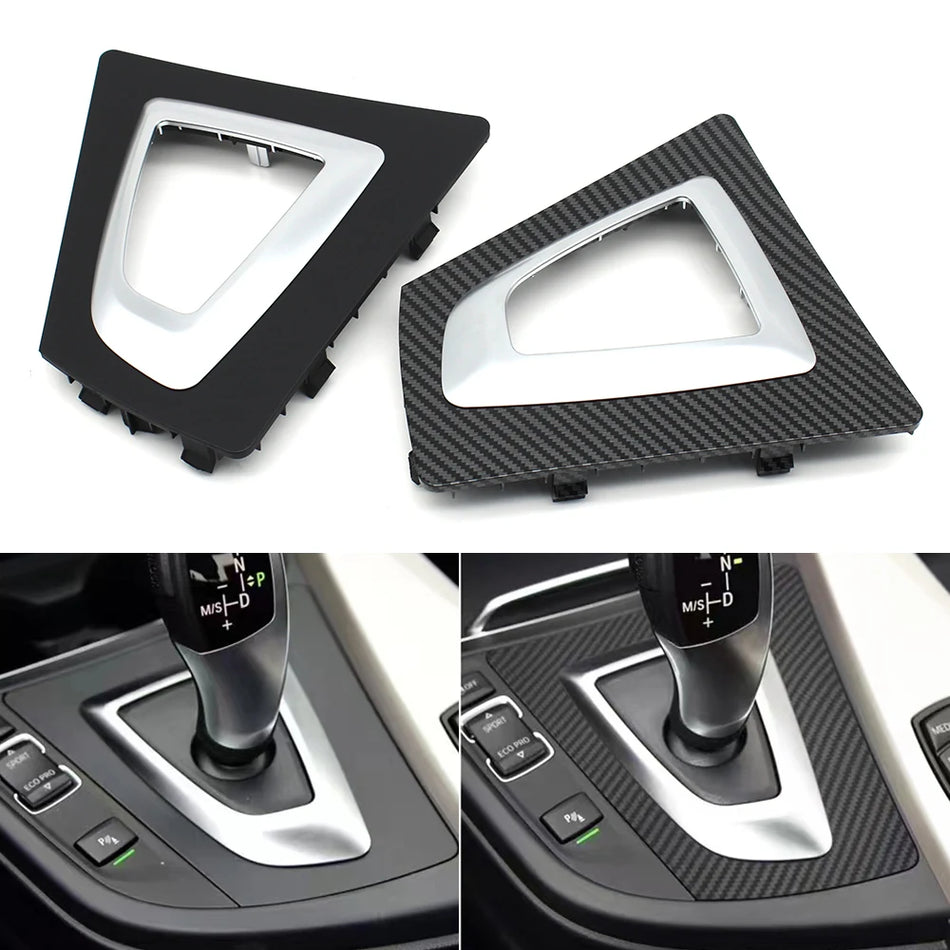 Gear Shift Bezel Trim in Carbon Fiber for BMW 3 Series F30 F31 F32 F33 F34 F36 Direct Fit Replacement