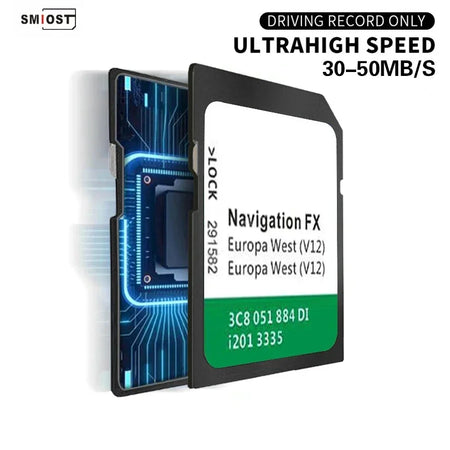 8GB GPS Update Software SMIOST Map SD Card - EU UK Ready