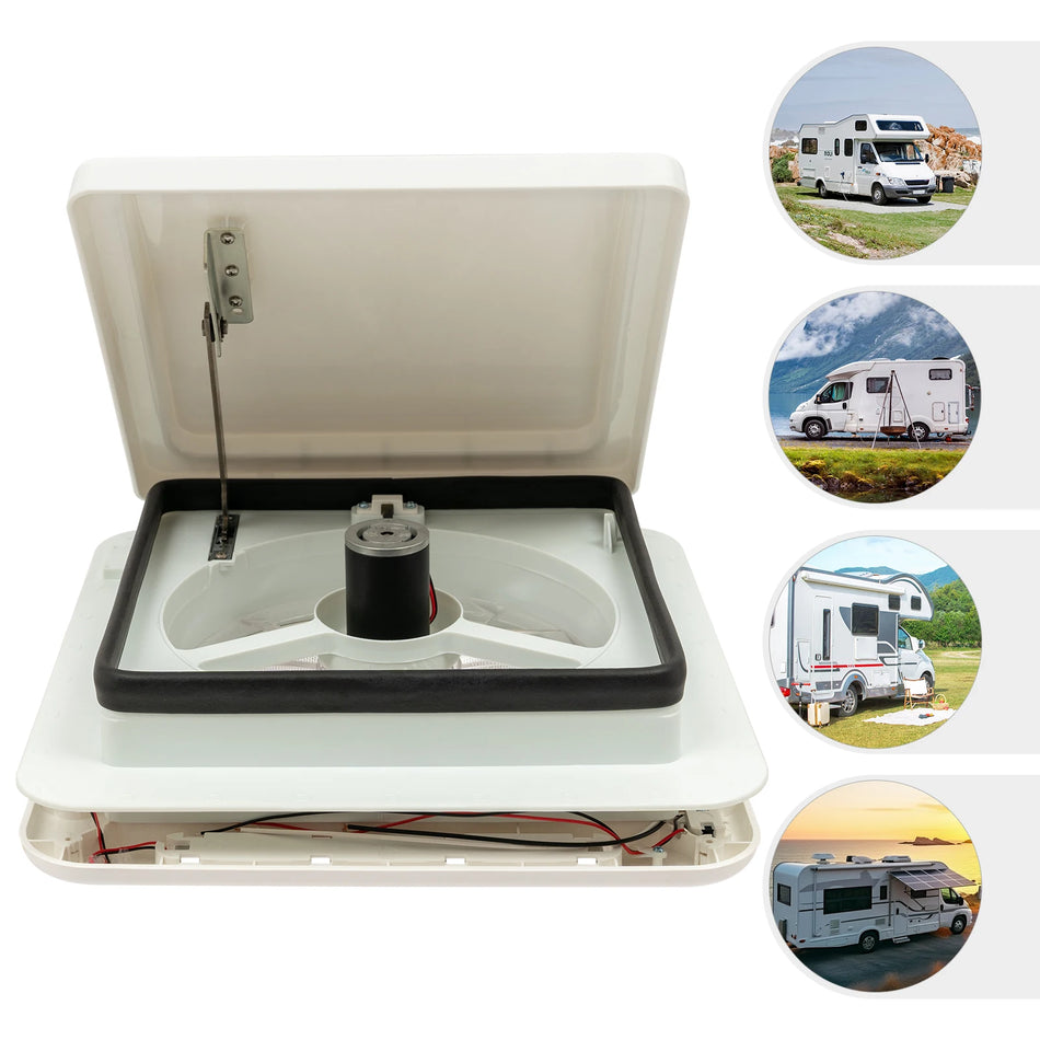 RV Tavan Havalandırma Fanı 12V Düşük Gürültü 33dB – Düşük Gürültü Performansı