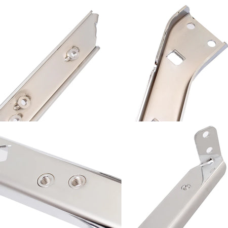 Motorcycle Chrome Drag Heavy Duty Saddlebag Rail &ndash; Durable Rear Support Brackets for Harley Touring