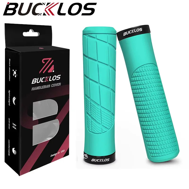 BUCKLOS Lockable Shock-Absorbing Bicycle Handlebar Grips Conventional-Bianchi