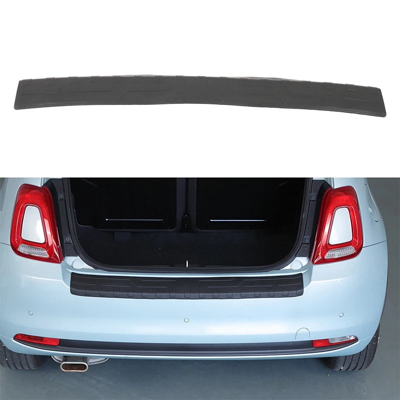 Fiat 500 TPE Črna Zadajna Odbijač Varovalna Nalepka Avtomobilska Zaščita