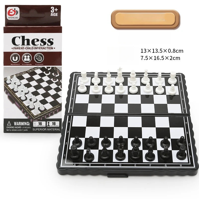 Magnetic 9-In-1 Board Game Table &ndash; Family Fun For All Trumpet chess