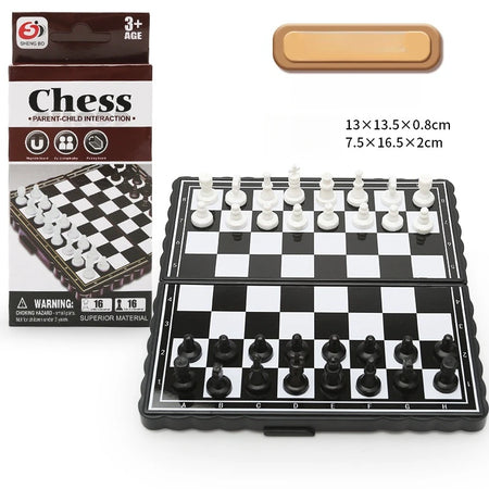 Magnetic 9-In-1 Board Game Table &ndash; Family Fun For All Trumpet chess