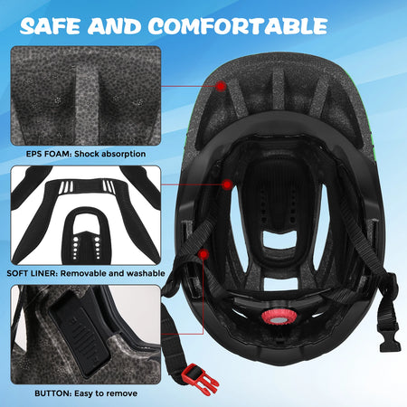 Kids Detachable Full Face Helmet &ndash; Full Face Protection