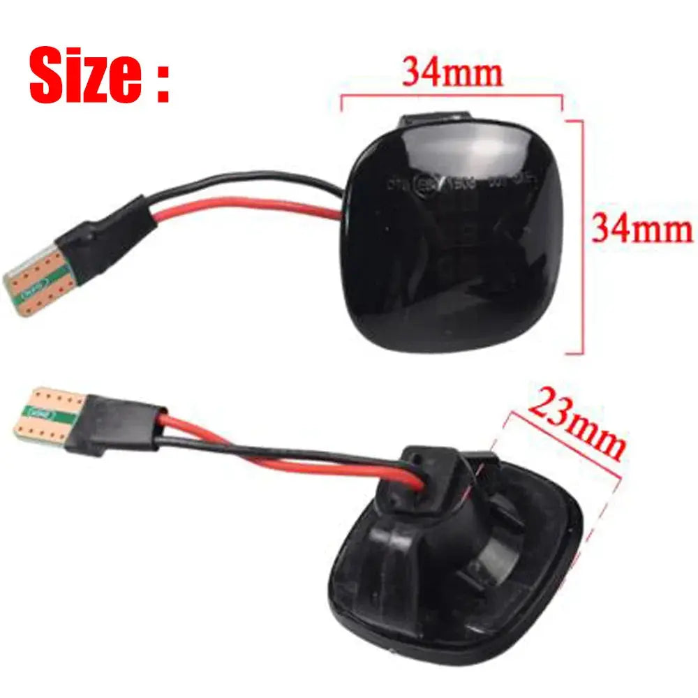 2X Dynamic Led Turn Signals Side Marker Light Lamp For Skoda Fabia Octavia Mk1 Mk2 Roomster Rapid NH3 For Audi A3 8L A4 8D A8 by InterCyprus Trading Ltd