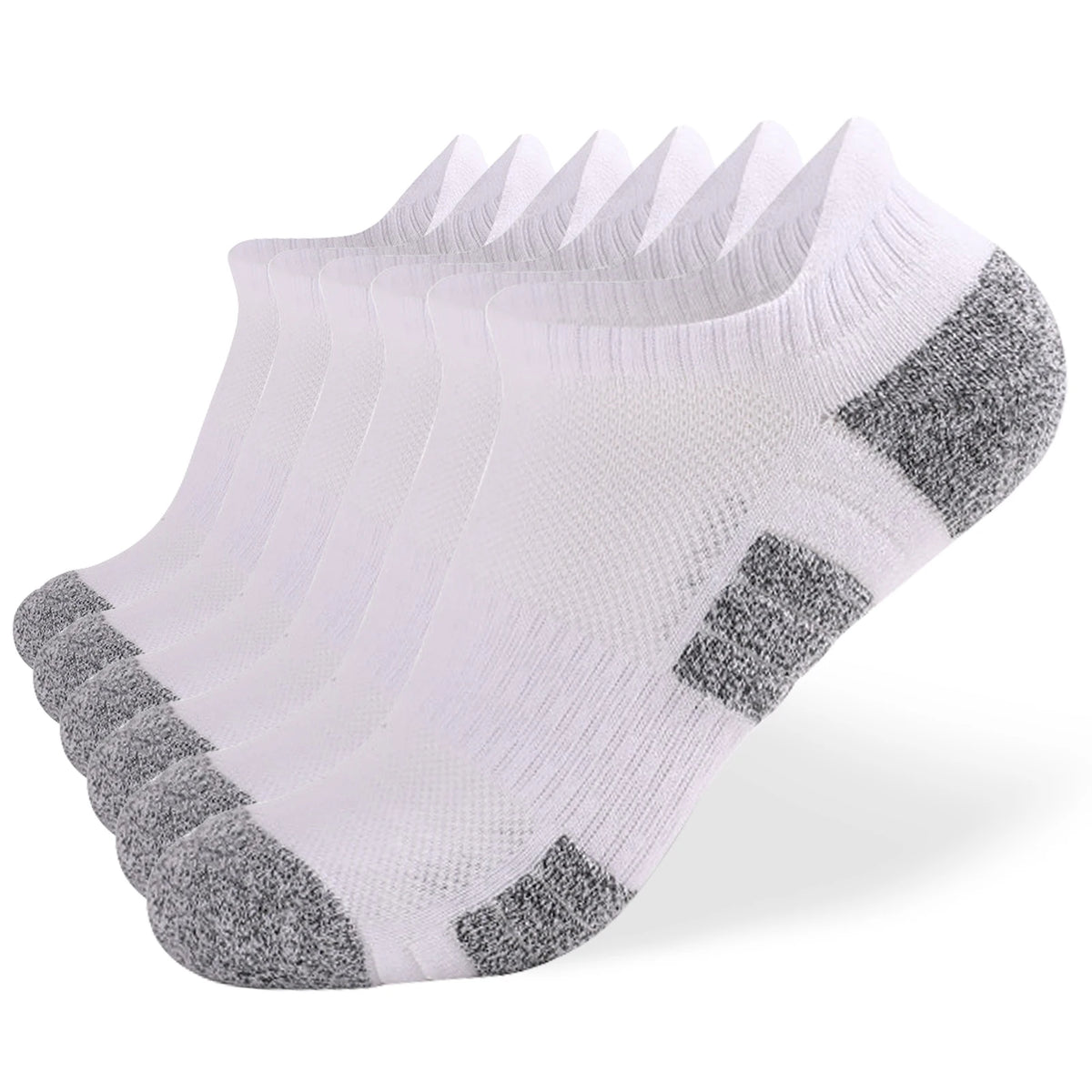 10 Pack Running Socks For Men Women &ndash; Breathable Comfort White 6packs / M