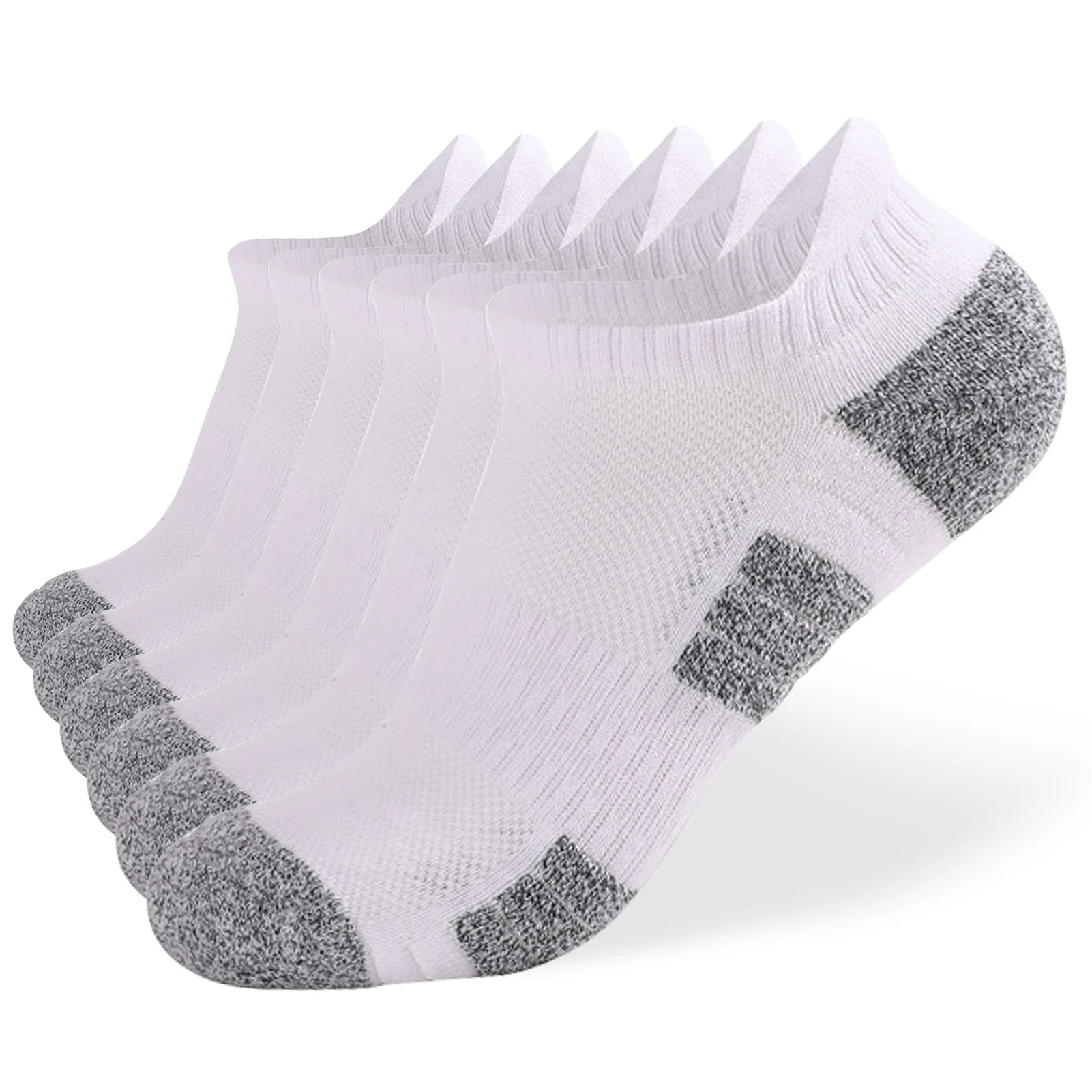 10 Pack Running Socks For Men Women &ndash; Breathable Comfort White 6packs / M
