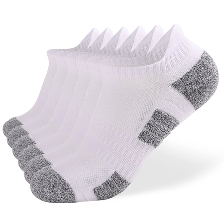 10 Pack Running Socks For Men Women &ndash; Breathable Comfort White 6packs / M