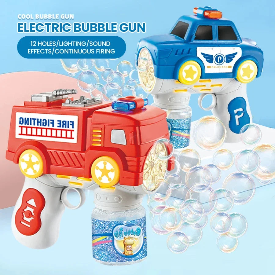 Bubble Gun Police Car Fire Truck - Lighting Function