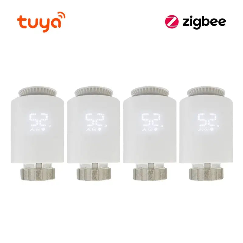 Tuya Zigbee 3.0 Smart TRV Radiator Thermostatic Controller ME167 4PCS