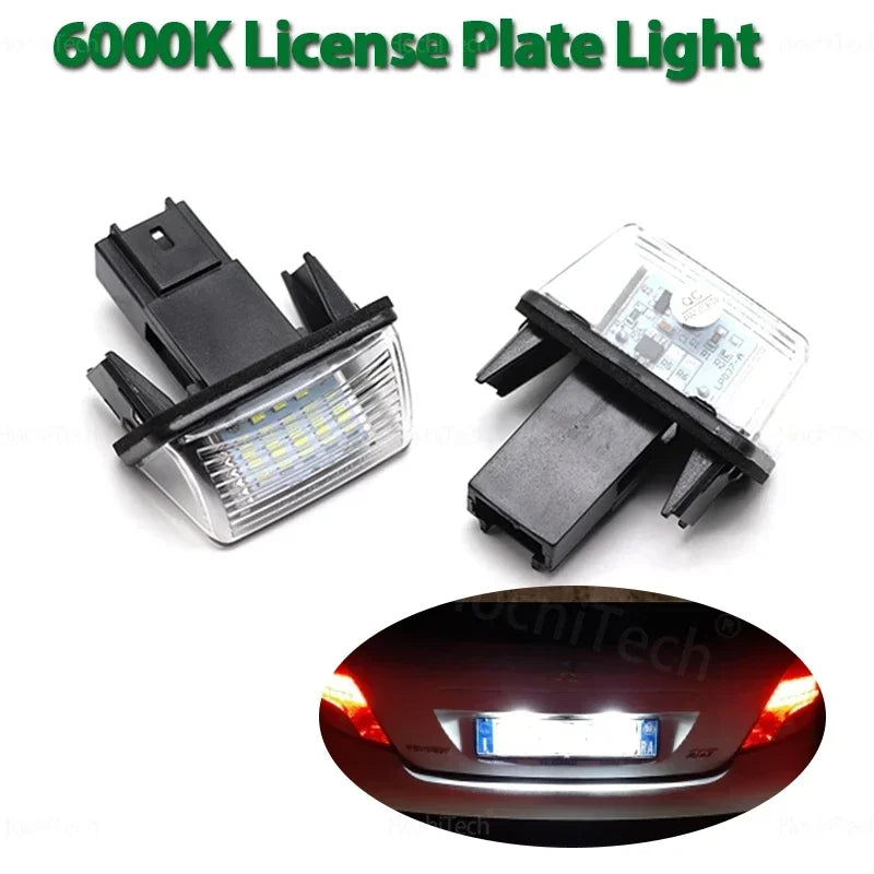 LED-rekisterikilven valot Canbusilla Peugeot Citroen 206 307 407 C3 C4 C5