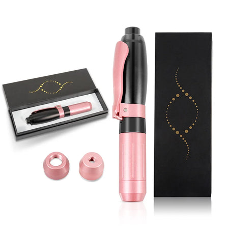 2 In 1 High Pressure Hyaluronic Pen - Anti Wrinkle Lifting Pink with box