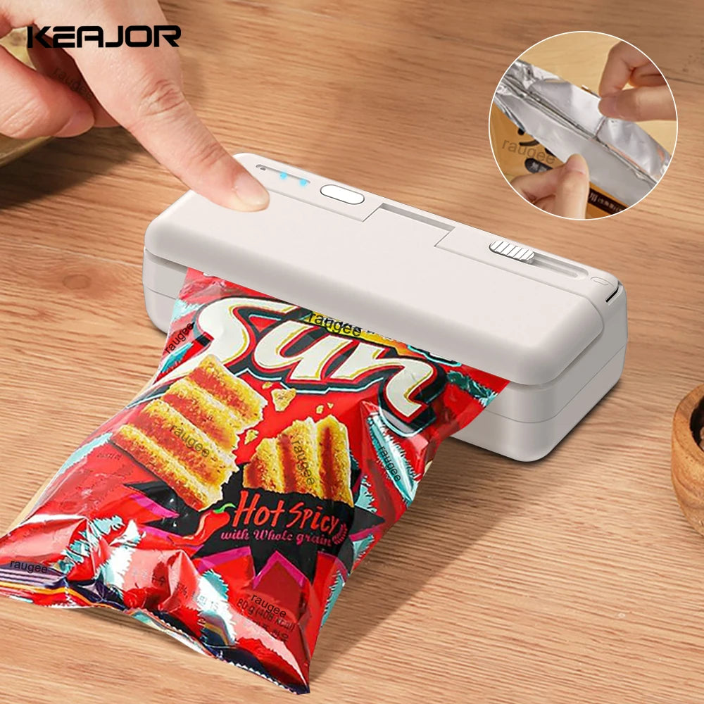 Mini Heat Bag Sealer &ndash; Portable USB Rechargeable Compact