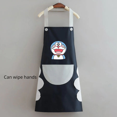 Doraemon Waterproof Oil-Proof Apron - Cute Cartoon Design