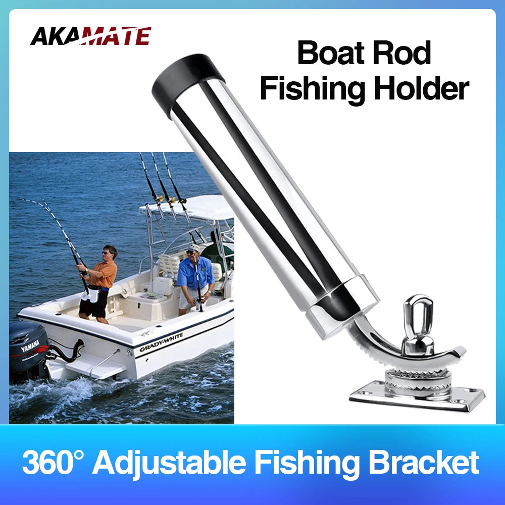 Universal Fishing Boat Rod Holder &ndash; 316 Stainless Deck Default Title