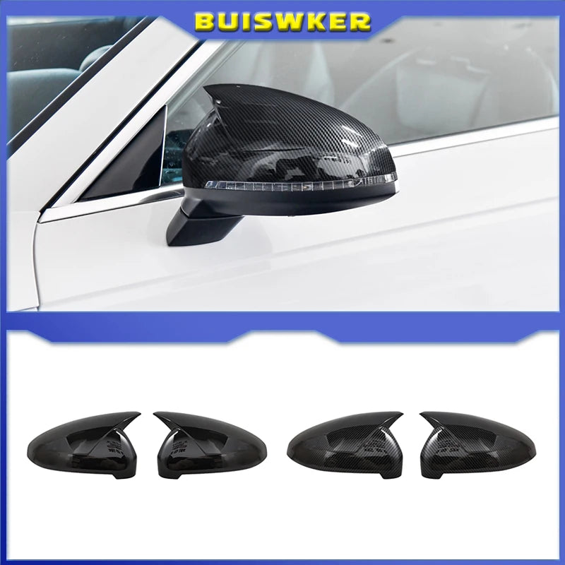 2 части черни капачки за странични огледала за Audi A4 A5 B9