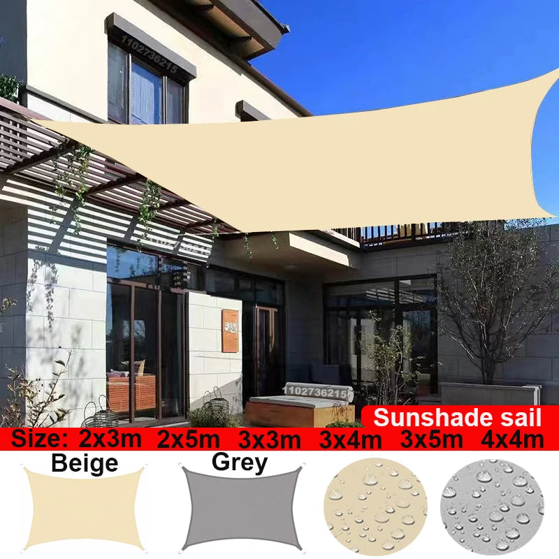 GFDYML Waterproof Sun Shade Sail for Gardens and Terraces