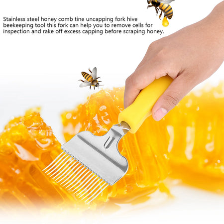 Stainless Steel Beekeeping Uncapping Fork &ndash; Sturdy Build
