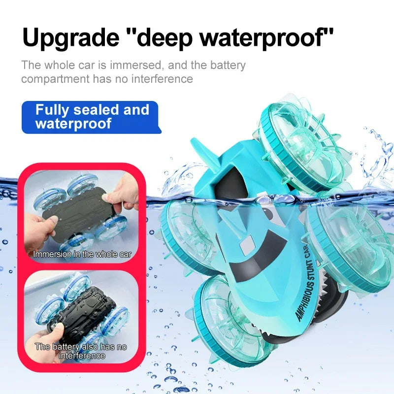 Shark Amphibious Remote Control Car &ndash; Double-Sided Flip