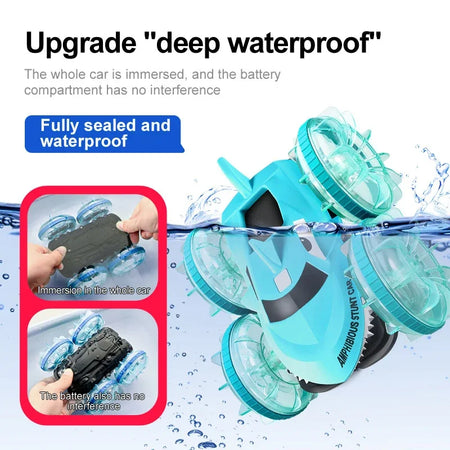 Shark Amphibious Remote Control Car &ndash; Double-Sided Flip