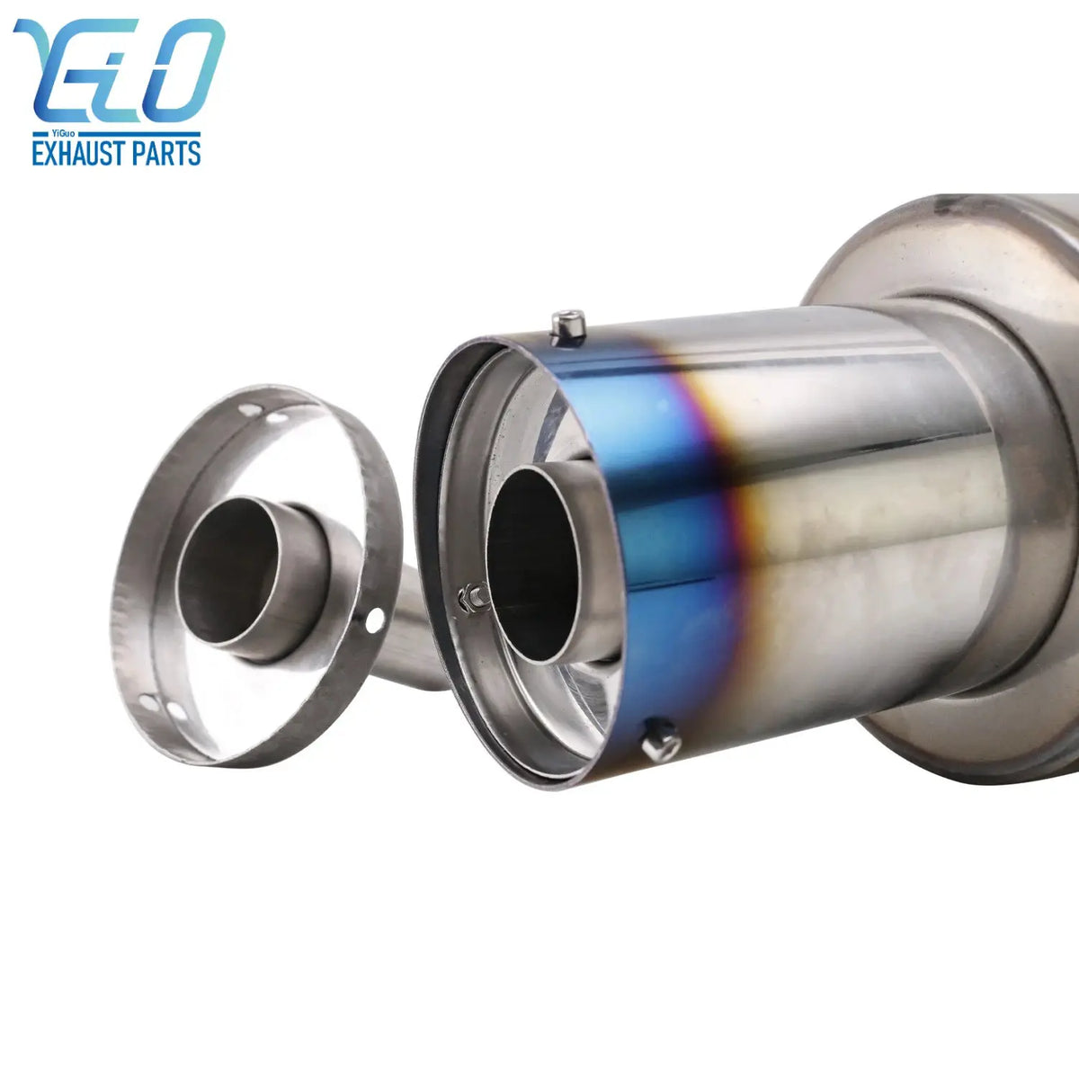 Universal Adjustable 3' /3.5' /4'' / 4.5'' Car Exhaust DB-Killer Stainless Steel Muffler Silence Reduce Noise Sound Control by InterCyprus Trading Ltd