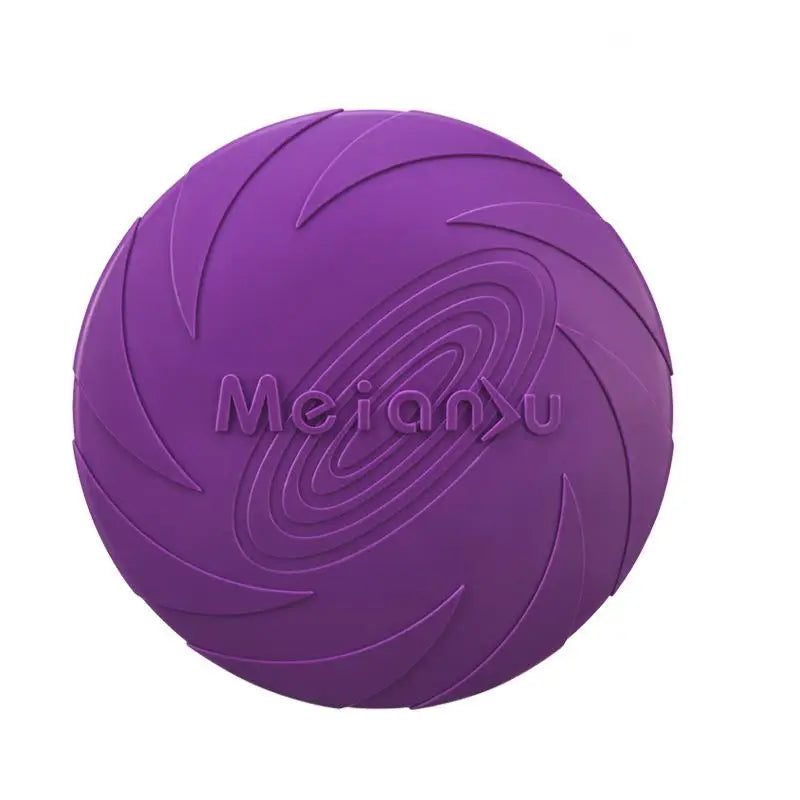 OUZEY Bite Resistant Flying Disc Toy for Dogs - Interactive Training &amp; Outdoor Fun PURPLE / 18CM
