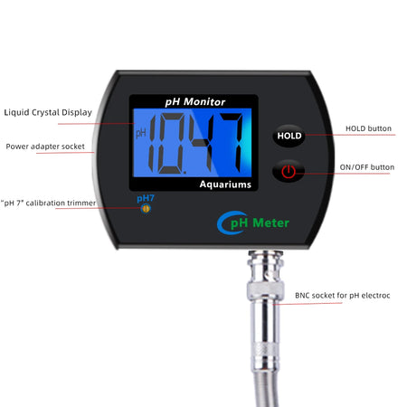 Digital Ph Meter Aquarium Monitor &ndash; Accurate Water Tester