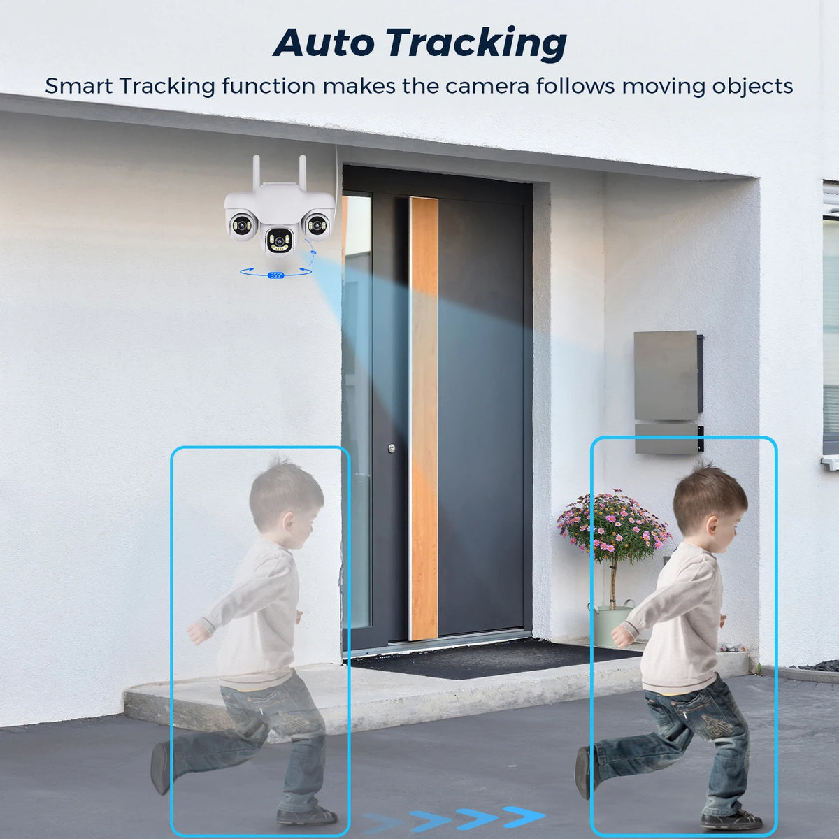 12MP Triple Lens PTZ 4G Security Camera