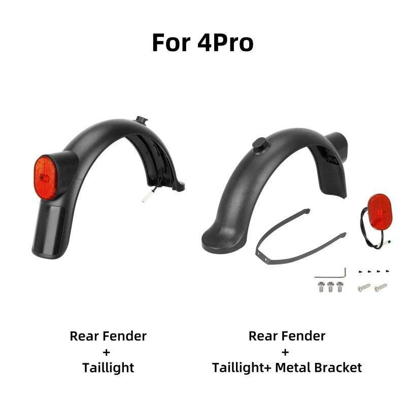 Xiaomi Scooter Rear Fender &ndash; Durable ABS Material with Taillight Bracket