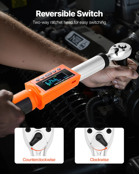 VEVOR Digital Torque Wrench 72-Tooth &ndash; Ultra Precise