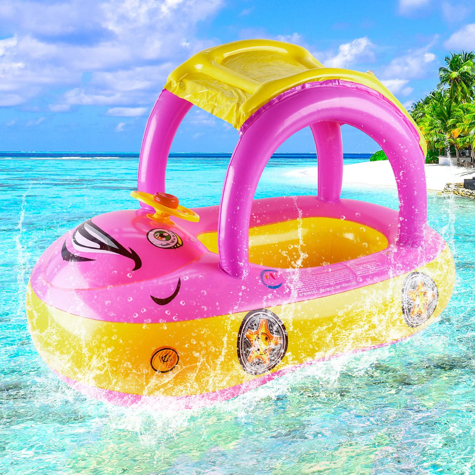 Auto-förmiger Schwimmring für Kleinkinder im Alter von 3-6 Jahren, sicheres Strandspielzeug