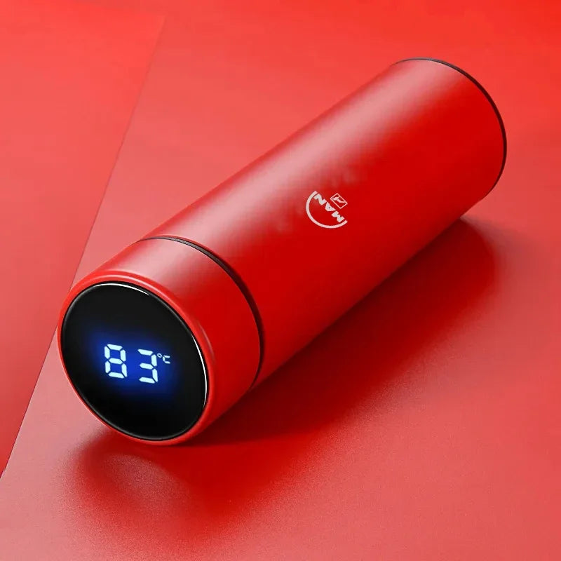 Car 500ml Intelligent Temperature Cup - Auto Temp Display Red