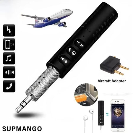 Car Bluetooth 5.0 Receiver 3.5mm AUX Jack &ndash; Music Streaming