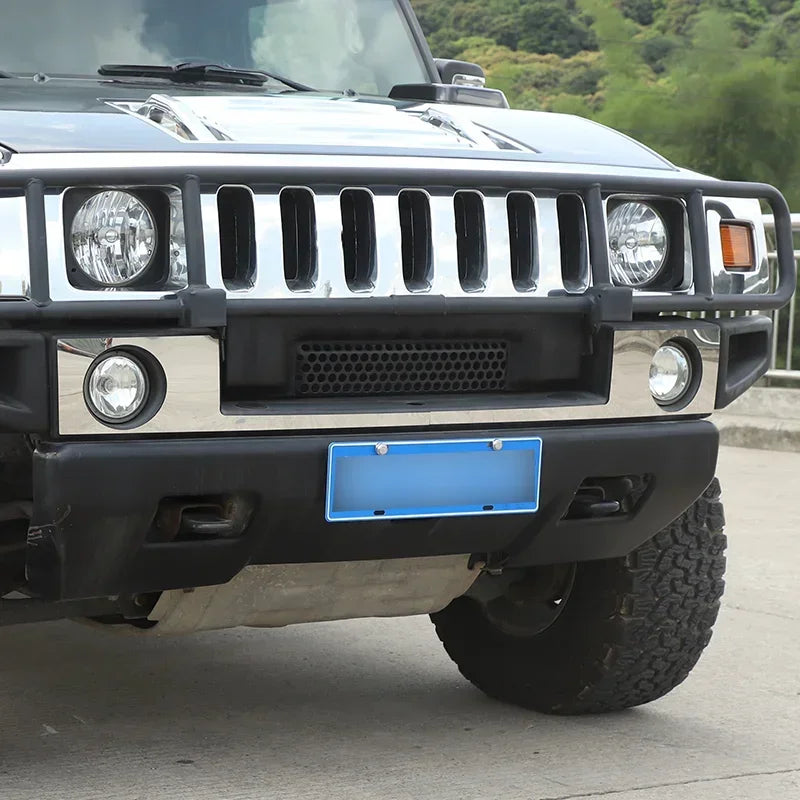 Hummer H2 Para-choques Dianteiro Aço Inoxidável Acabamento Exterior
