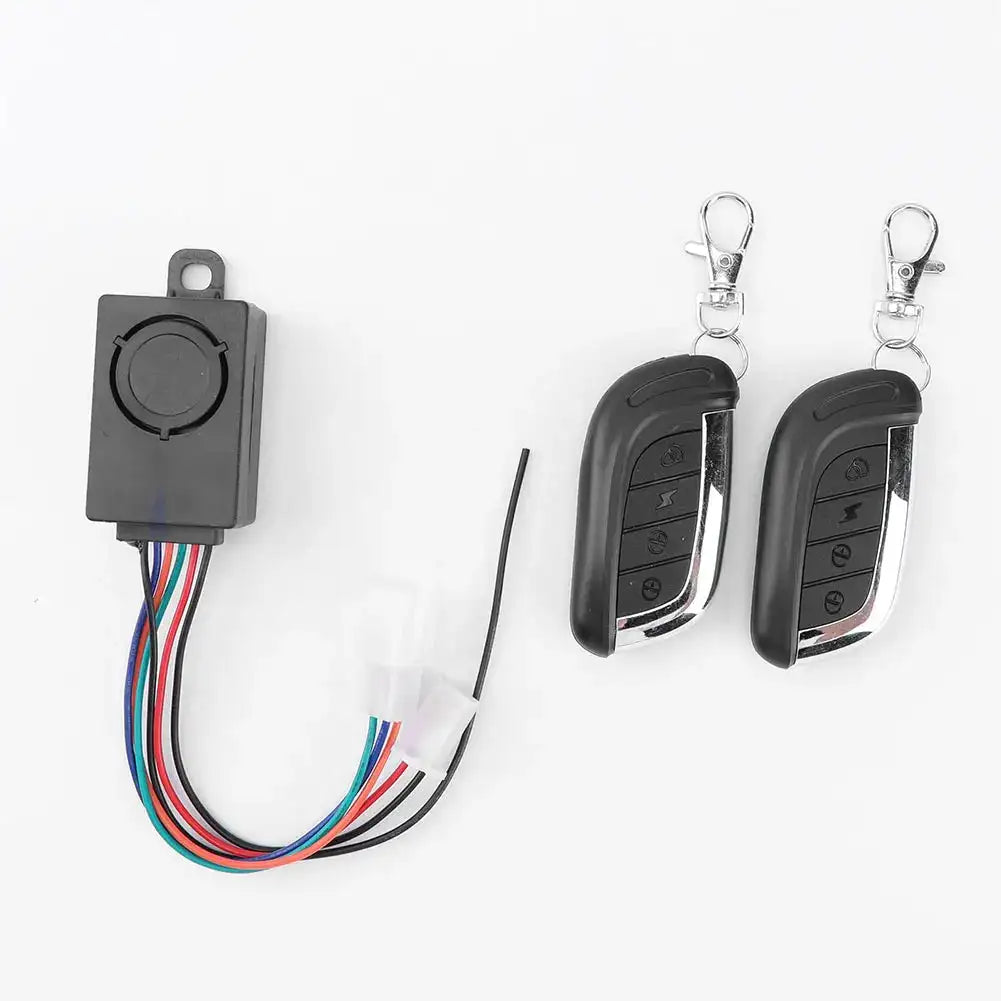 E Bike Alarm System 36 72V 125dB Anti Theft Two Switch