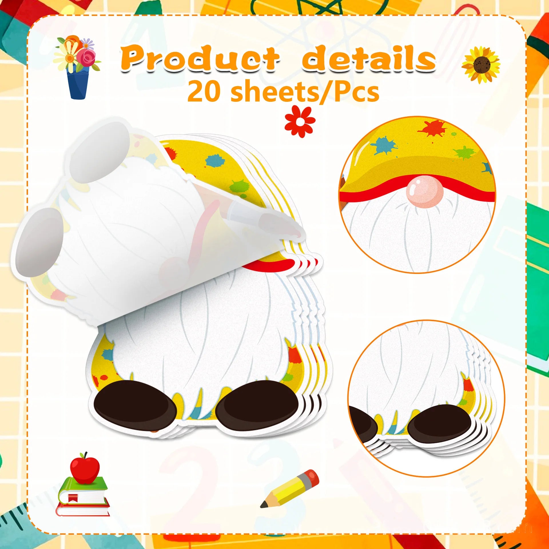 12 Pcs Teacher Notepad Set | Fun Sticky Notes | Teacher Gifts &amp; Supplies