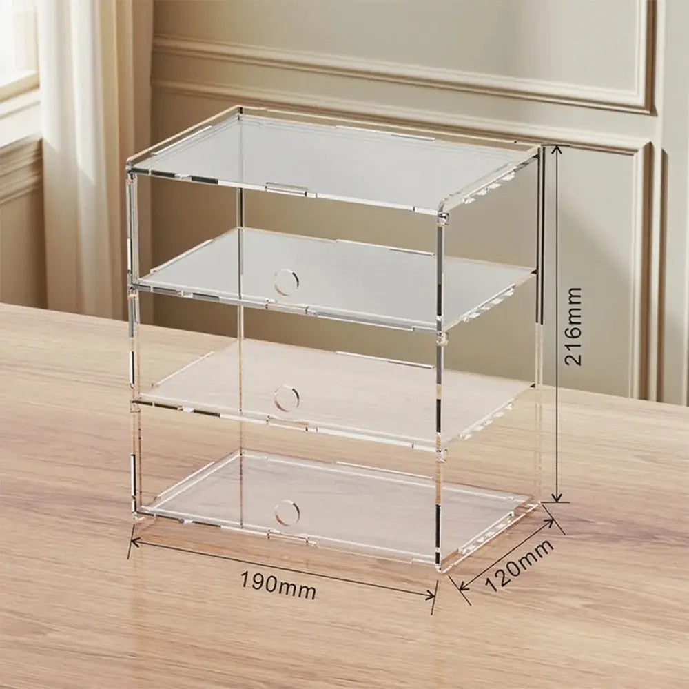Transparent Acrylic Multi-Layer Display Case, Model Car, Figure and Collectible Storage Box by InterCyprus Trading Ltd