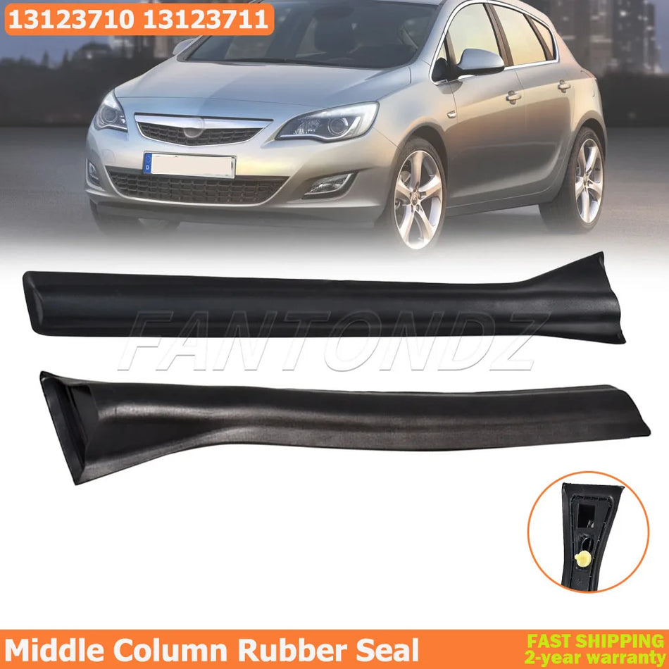 Tiras de sellado de goma para el pilar B de Vauxhall Opel Astra H MK5