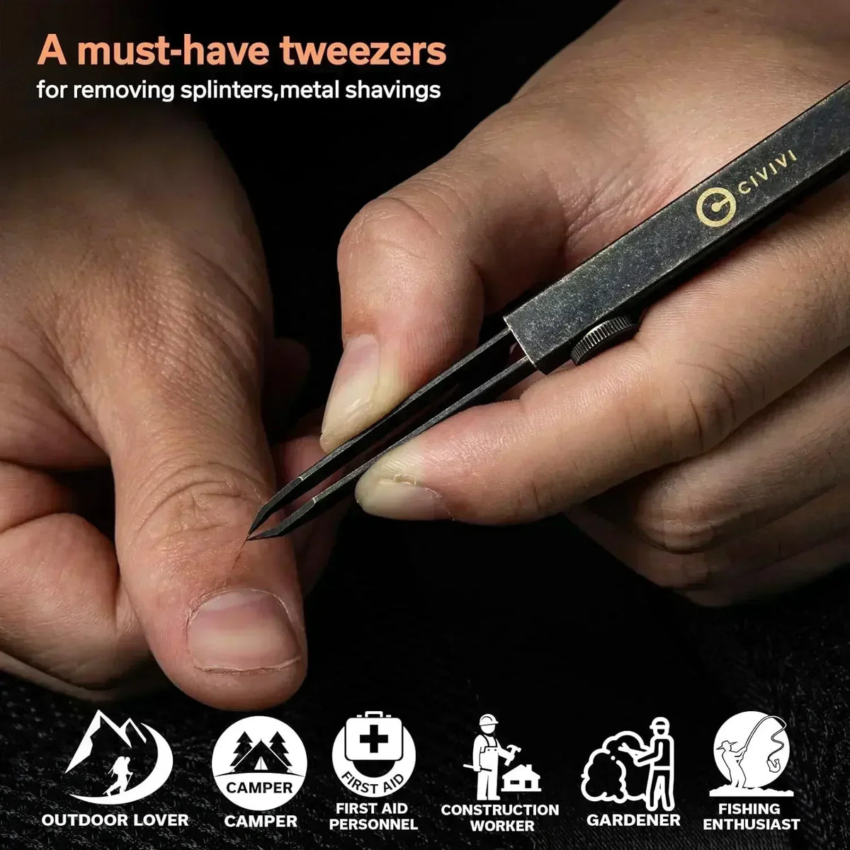 Tac-N Tweeze Retractable Forceps &ndash; Precision Stainless Steel EDC Tool