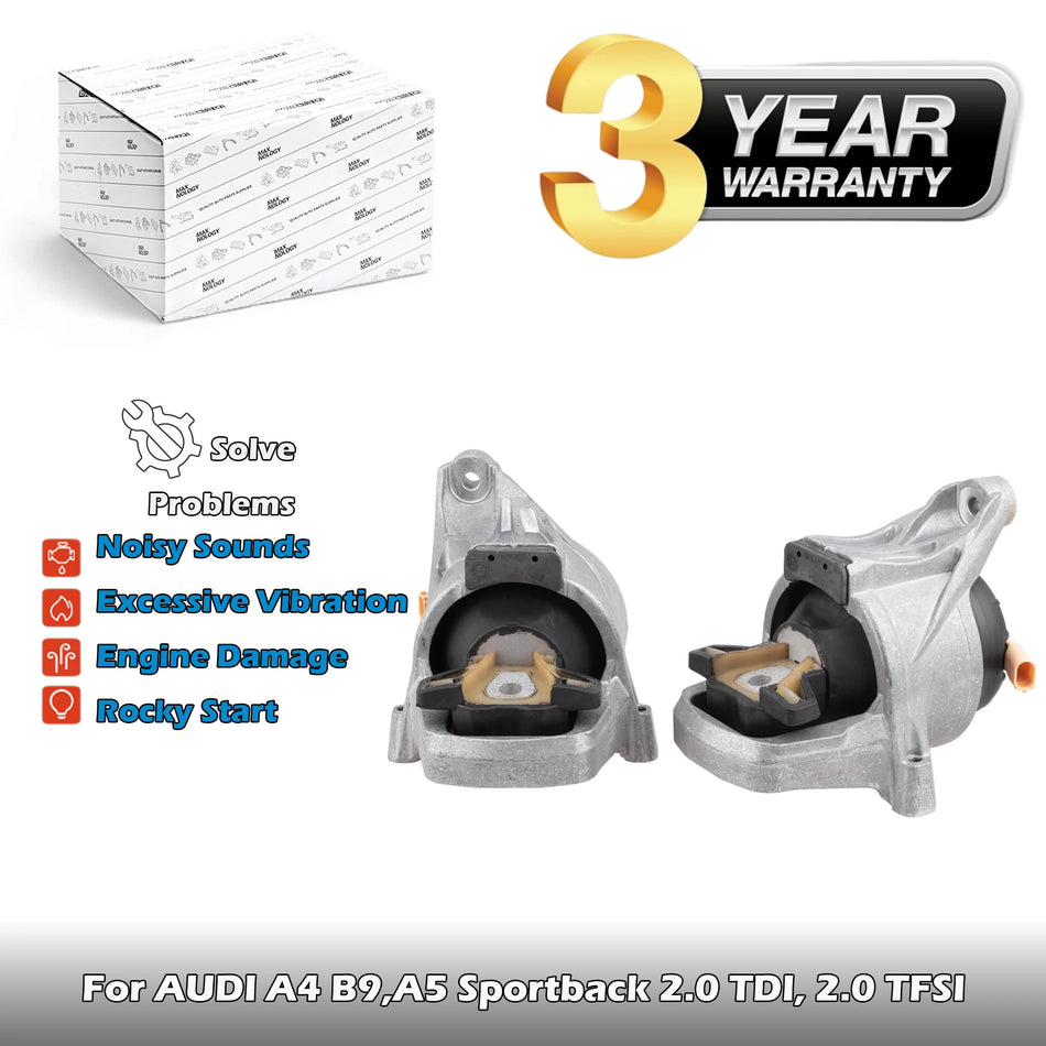 Motorové držáky s elektricky nastavitelnými hydro držáky pro Audi A4 B9, A5 Sportback