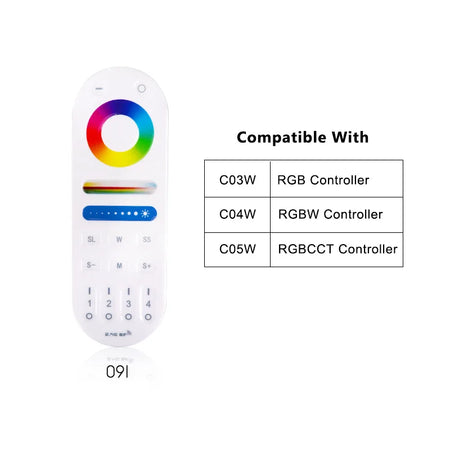 Tuya WiFi LED Controller Alexa Google Home Voice Control RGB RGBW CCT LED Strip Smart Controller APP BT RF Remote 2.4G DC12V-24V 091 Remote