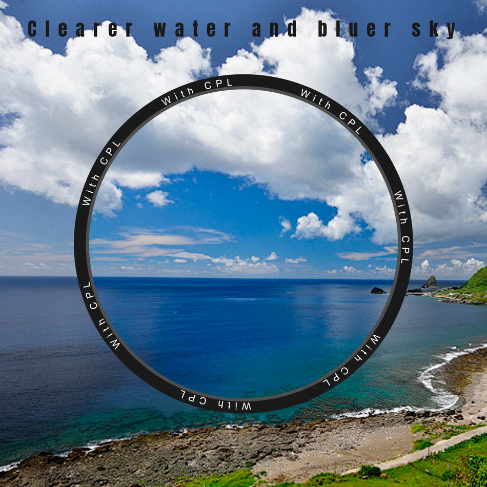 Filtro CPL Clip On da 52mm per Obiettivo della Fotocamera del Telefono