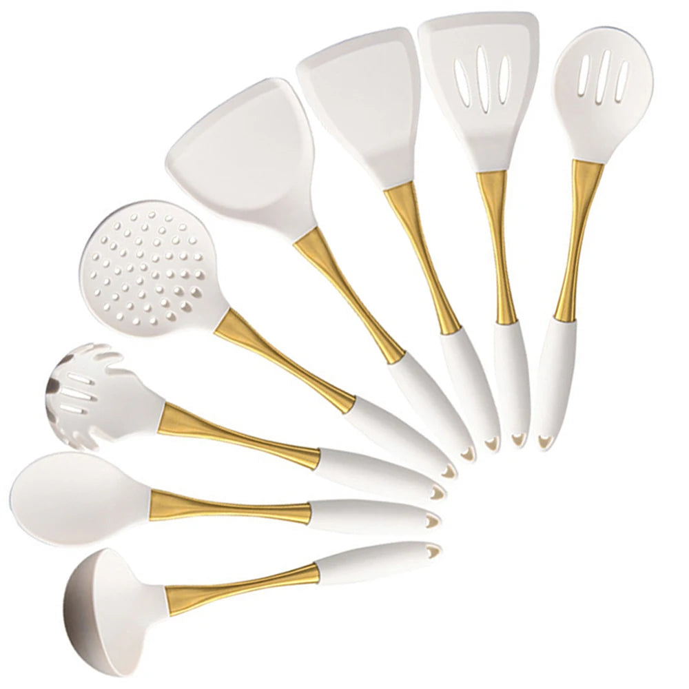 KNGZI Silicone Kitchen Utensils Set &ndash; Heat-Resistant and Eco-Friendly